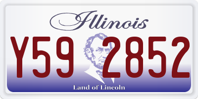 IL license plate Y592852