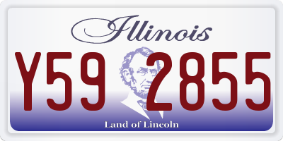 IL license plate Y592855