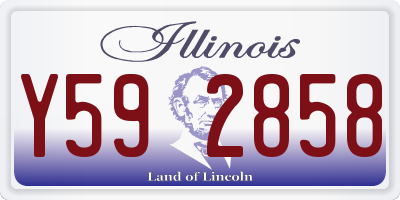 IL license plate Y592858