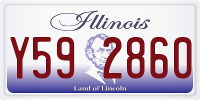 IL license plate Y592860