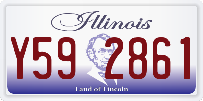 IL license plate Y592861