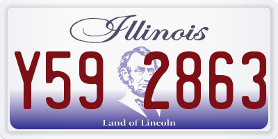 IL license plate Y592863
