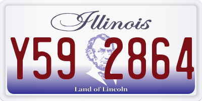 IL license plate Y592864