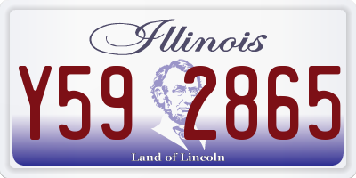 IL license plate Y592865