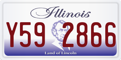 IL license plate Y592866