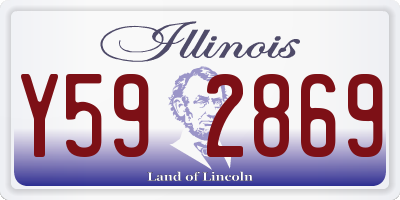 IL license plate Y592869