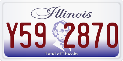 IL license plate Y592870