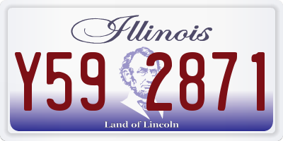 IL license plate Y592871