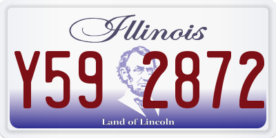 IL license plate Y592872