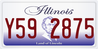 IL license plate Y592875