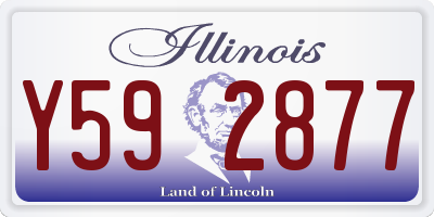 IL license plate Y592877