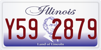 IL license plate Y592879