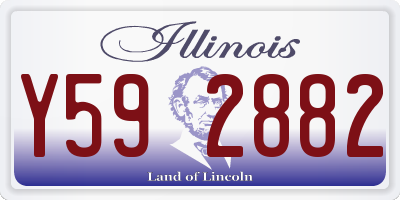 IL license plate Y592882