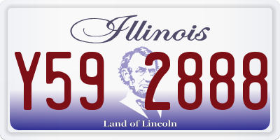 IL license plate Y592888