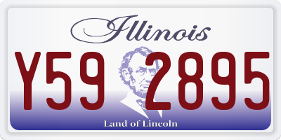 IL license plate Y592895