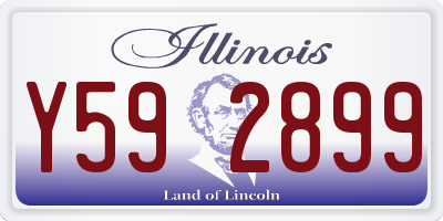 IL license plate Y592899
