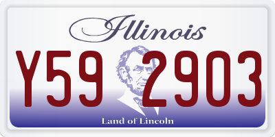 IL license plate Y592903