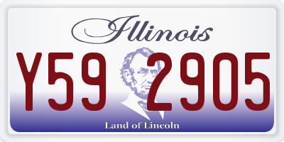 IL license plate Y592905