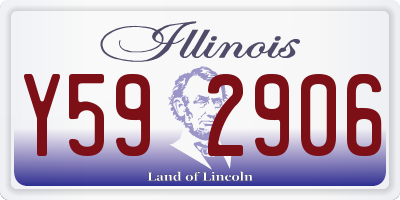 IL license plate Y592906