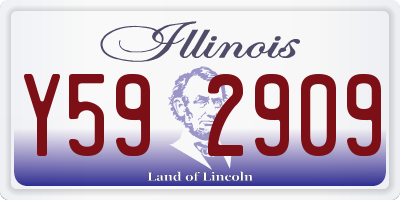 IL license plate Y592909