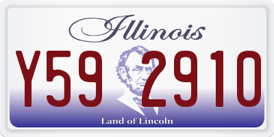 IL license plate Y592910