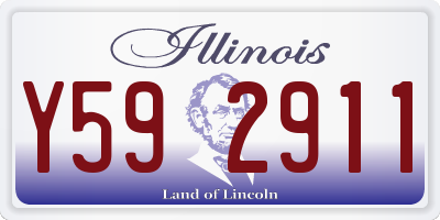 IL license plate Y592911