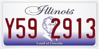 IL license plate Y592913