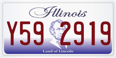IL license plate Y592919
