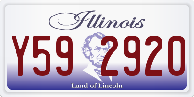 IL license plate Y592920