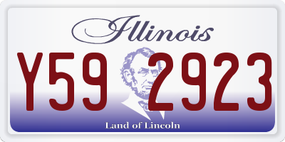 IL license plate Y592923
