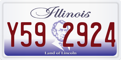 IL license plate Y592924