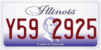 IL license plate Y592925