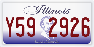 IL license plate Y592926