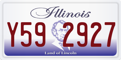 IL license plate Y592927