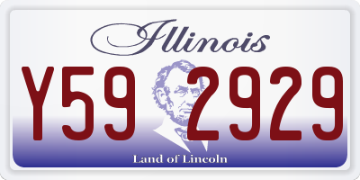 IL license plate Y592929