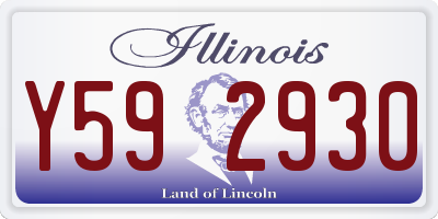IL license plate Y592930