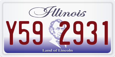 IL license plate Y592931