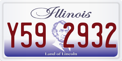 IL license plate Y592932