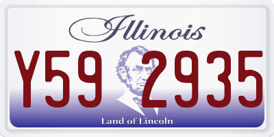 IL license plate Y592935