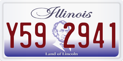 IL license plate Y592941