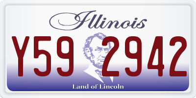IL license plate Y592942