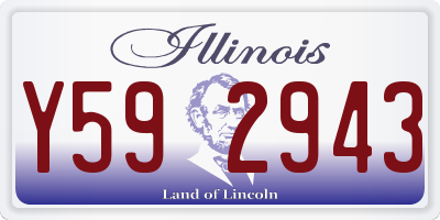 IL license plate Y592943