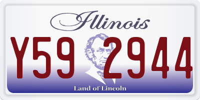 IL license plate Y592944