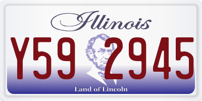 IL license plate Y592945