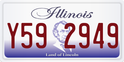 IL license plate Y592949