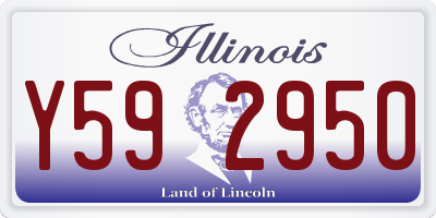 IL license plate Y592950