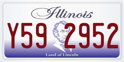 IL license plate Y592952