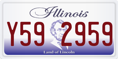 IL license plate Y592959