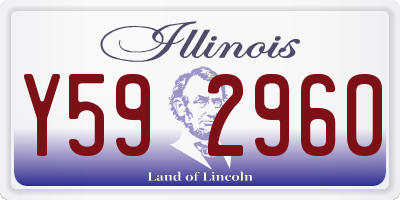 IL license plate Y592960