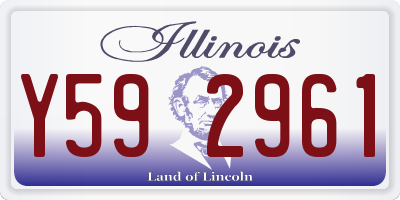 IL license plate Y592961